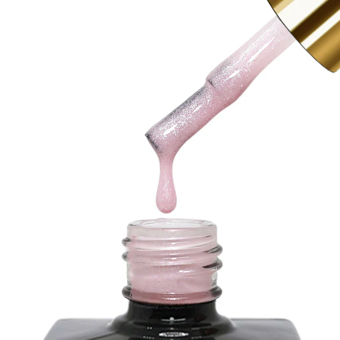 Glitterbels Brush On Builder                             Pink Shimmer - Image 2