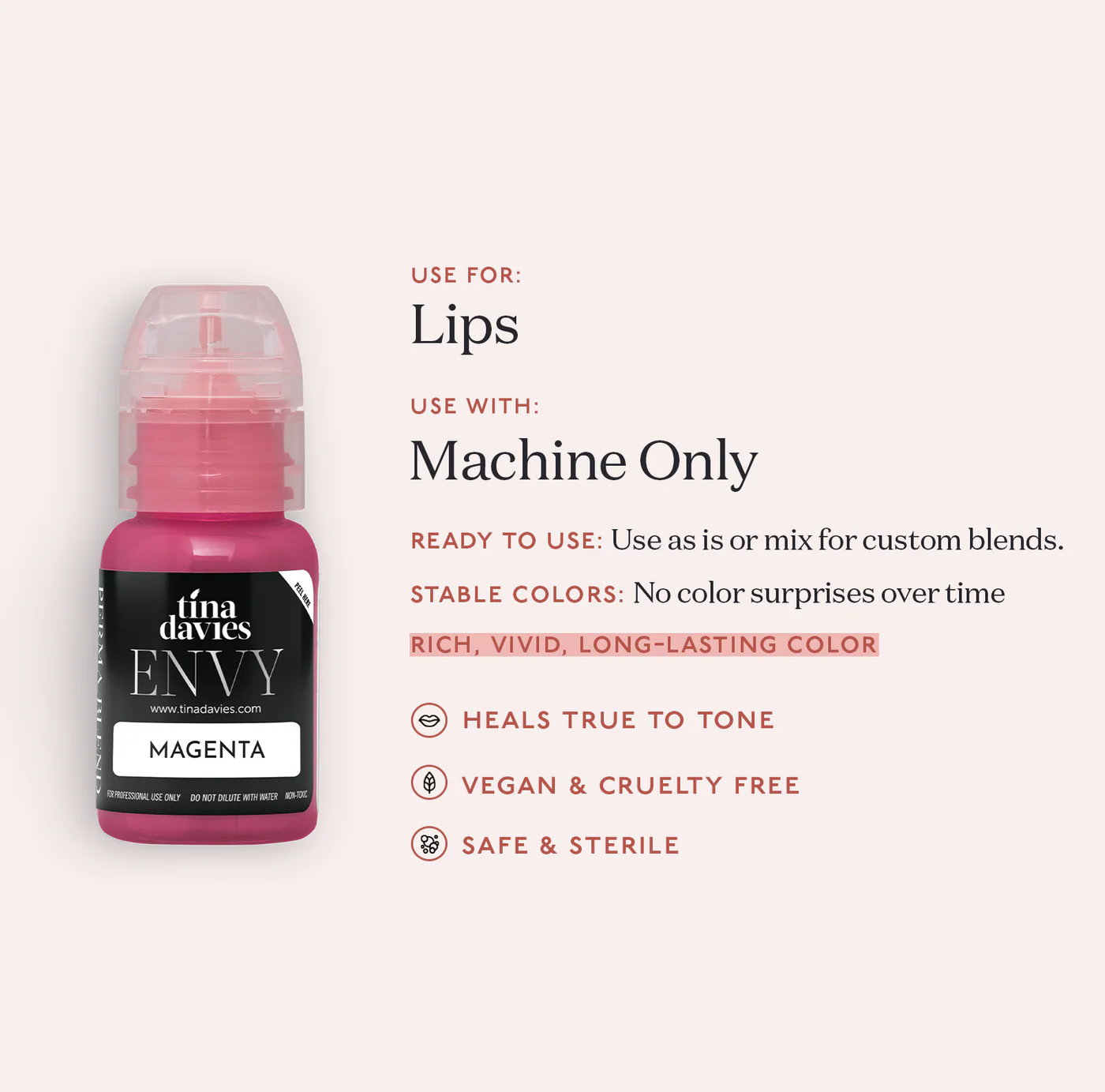 Envy Lip Pigments - Magenta - Image 3