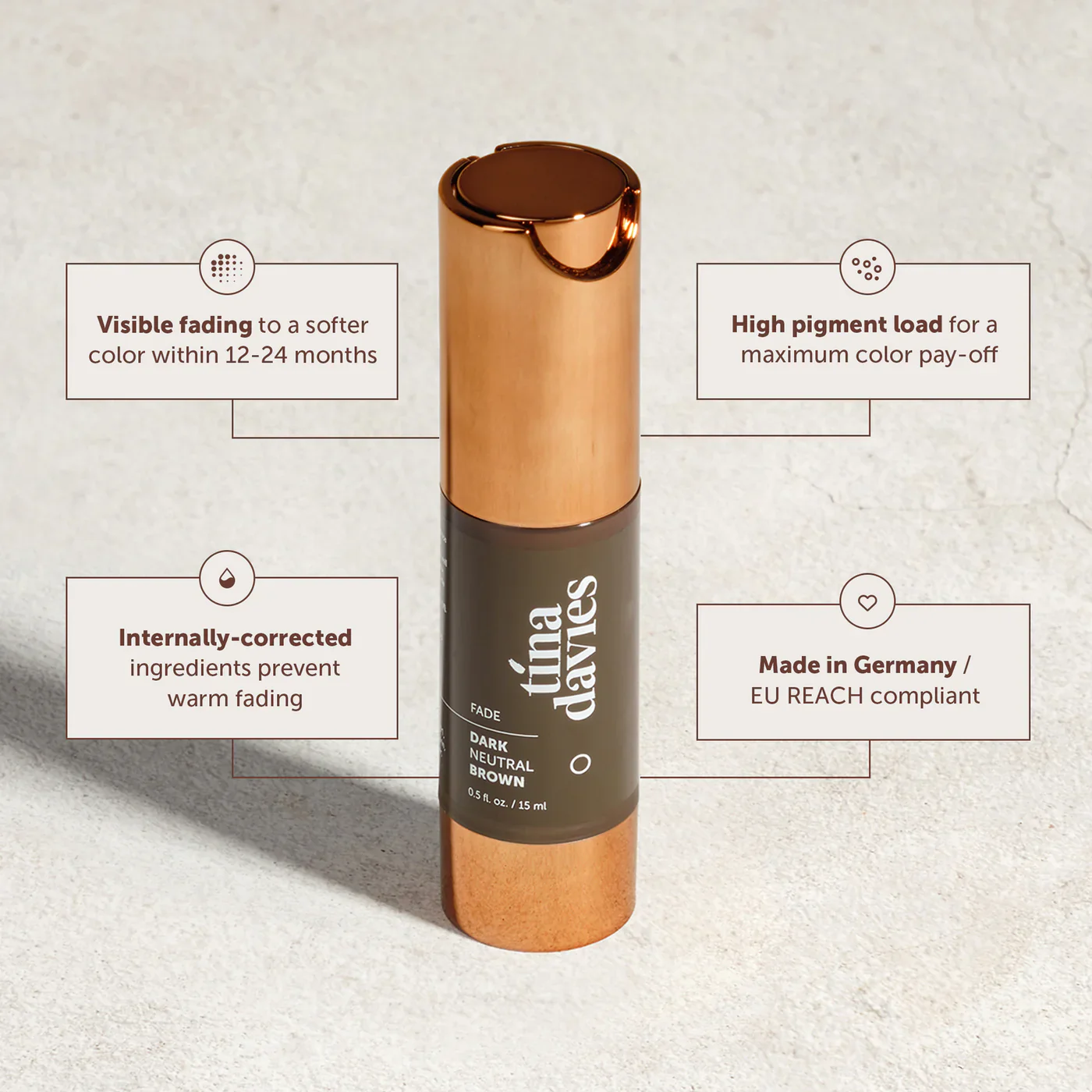 FADE Eyebrow Pigments - FADE DARK NEUTRAL BROWN - Image 5