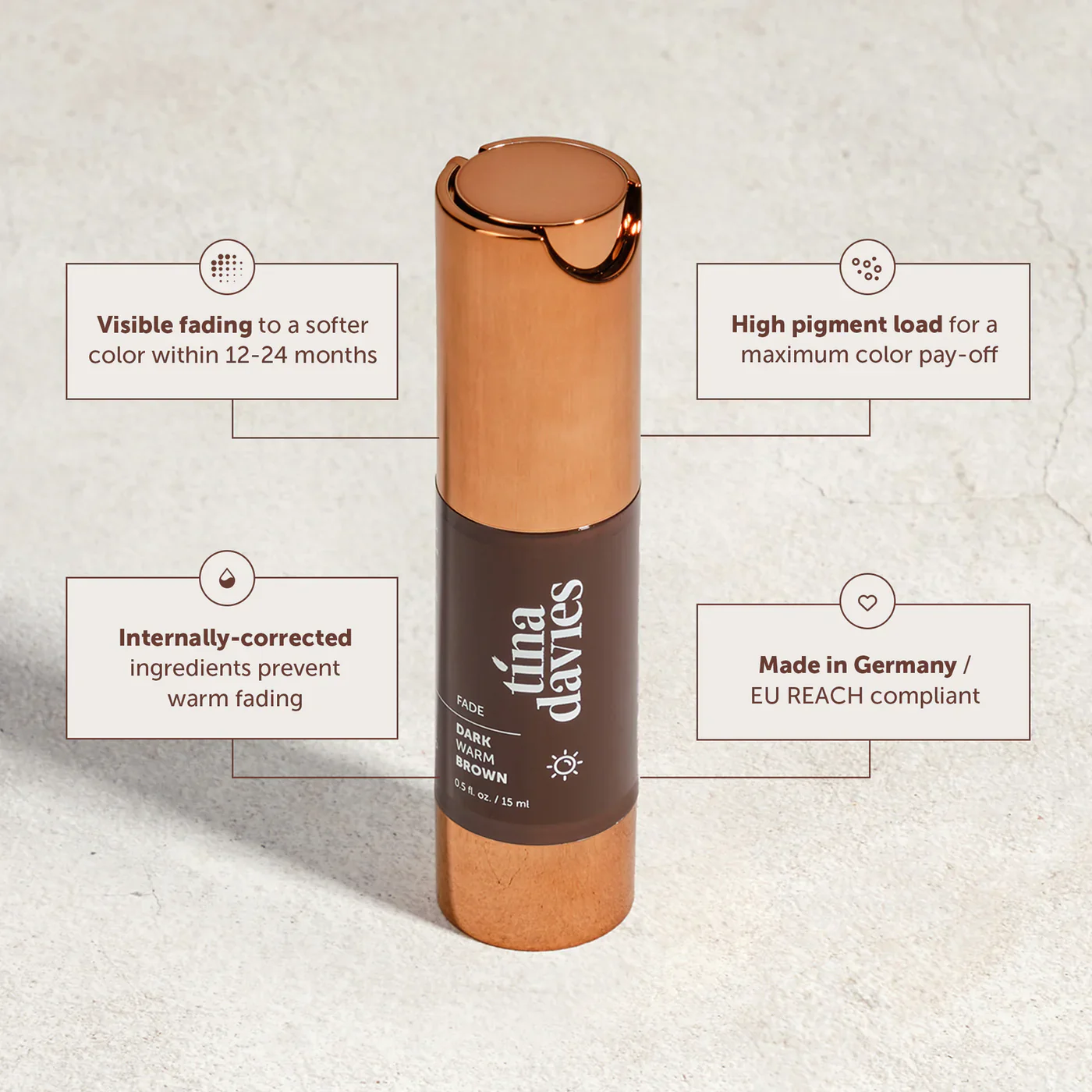 FADE Eyebrow Pigments - FADE DARK WARM BROWN - Image 6