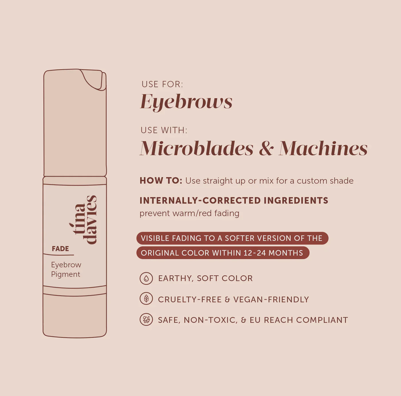 FADE Eyebrow Pigments - FADE MEDIUM NEUTRAL BROWN - Image 4