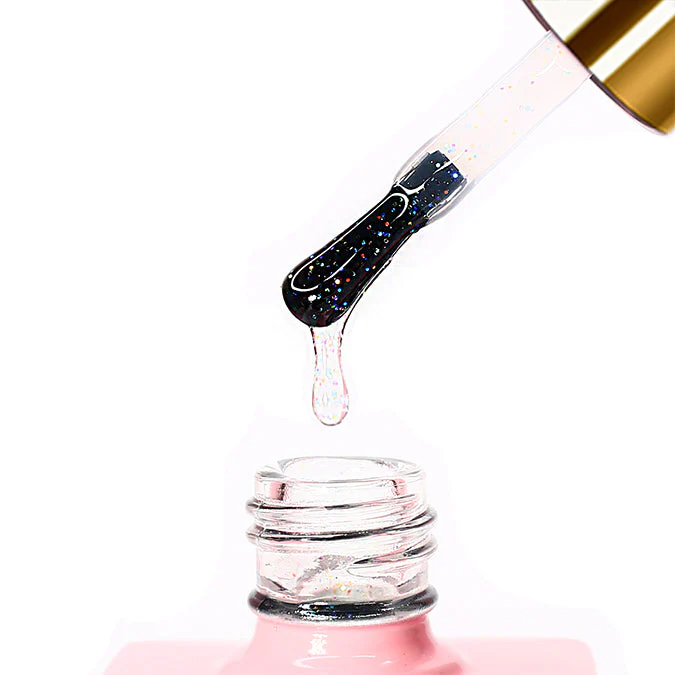 Glitterbels Hema Free - Rainbow No Wipe Topcoat (17ml) - Image 2