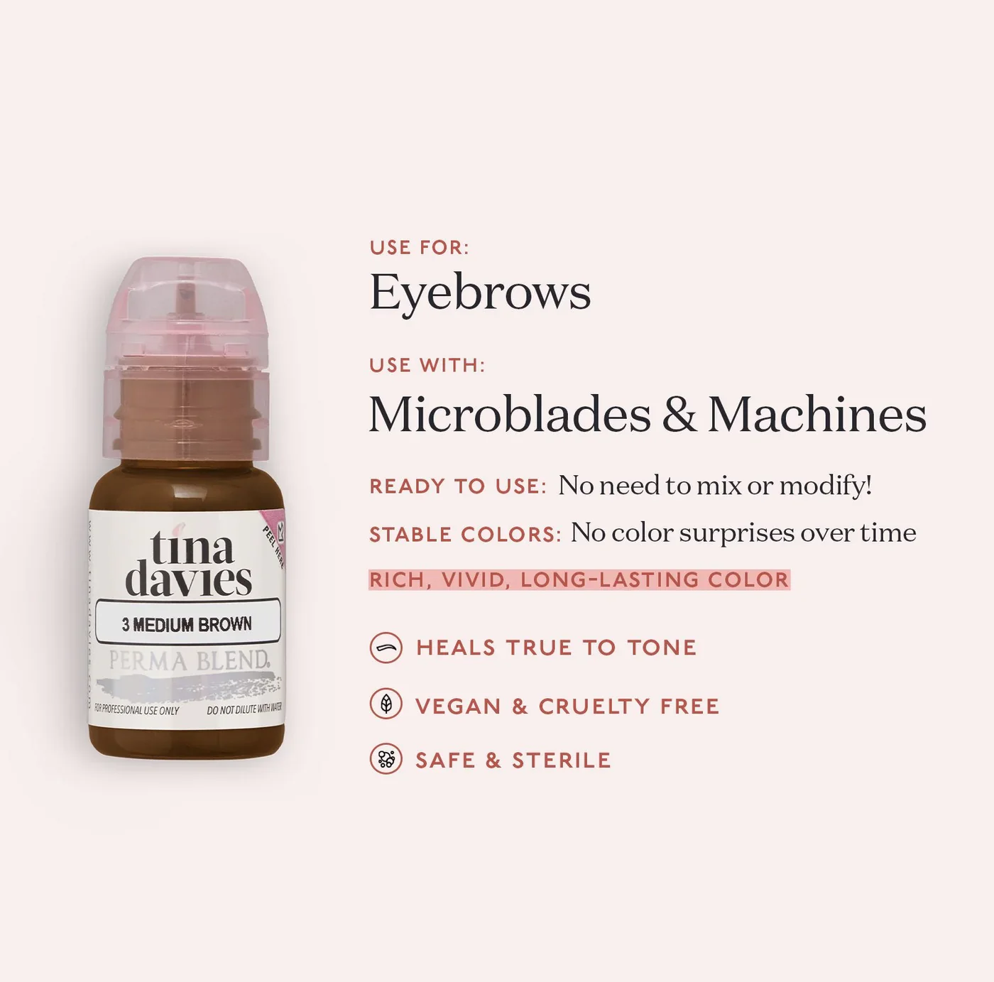 I ❤️ INK Brow Pigments -Medium Brown - Image 2
