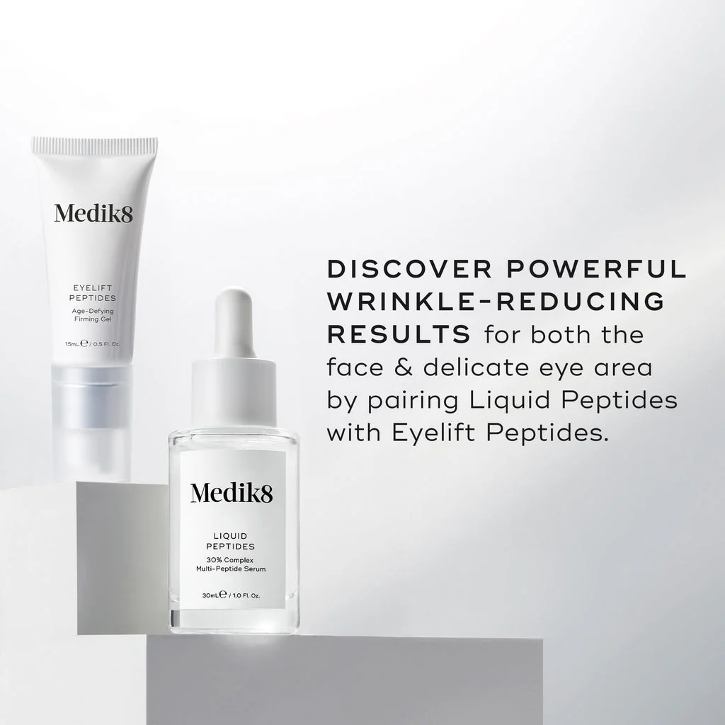 MEDIK8 LIQUID PEPTIDES™ 30ml

30% Complex Multi-Peptide Age-Defying Serum - Image 3