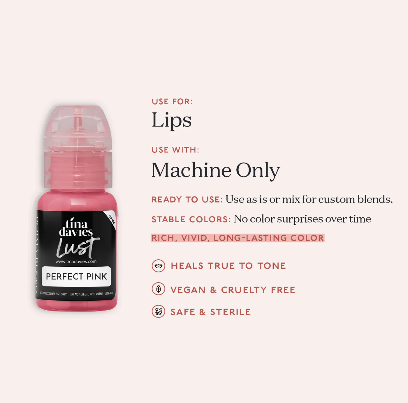 Lust Lip Pigments - LUST PERFECT PINK - Image 4