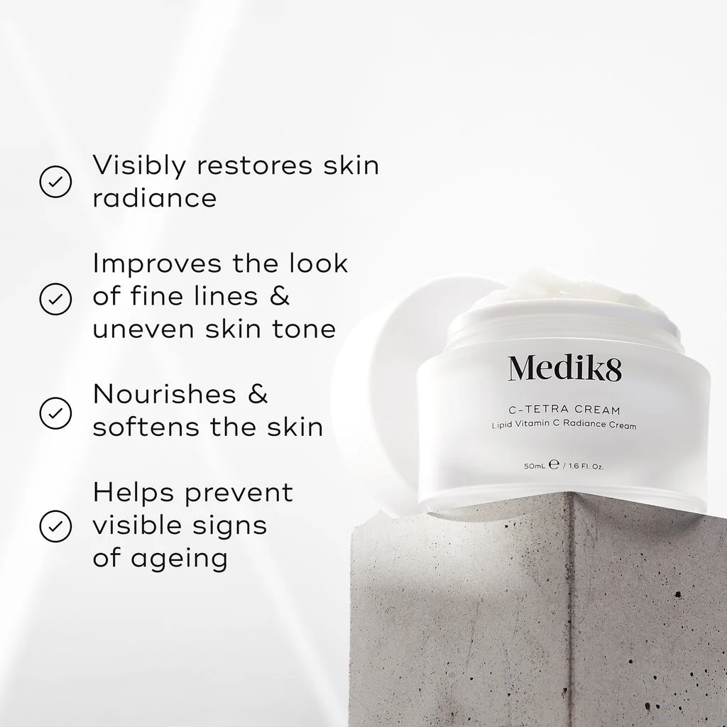 Medik8 C-TETRA® CREAM

Lipid 3% Vitamin C Radiance Cream - Image 2