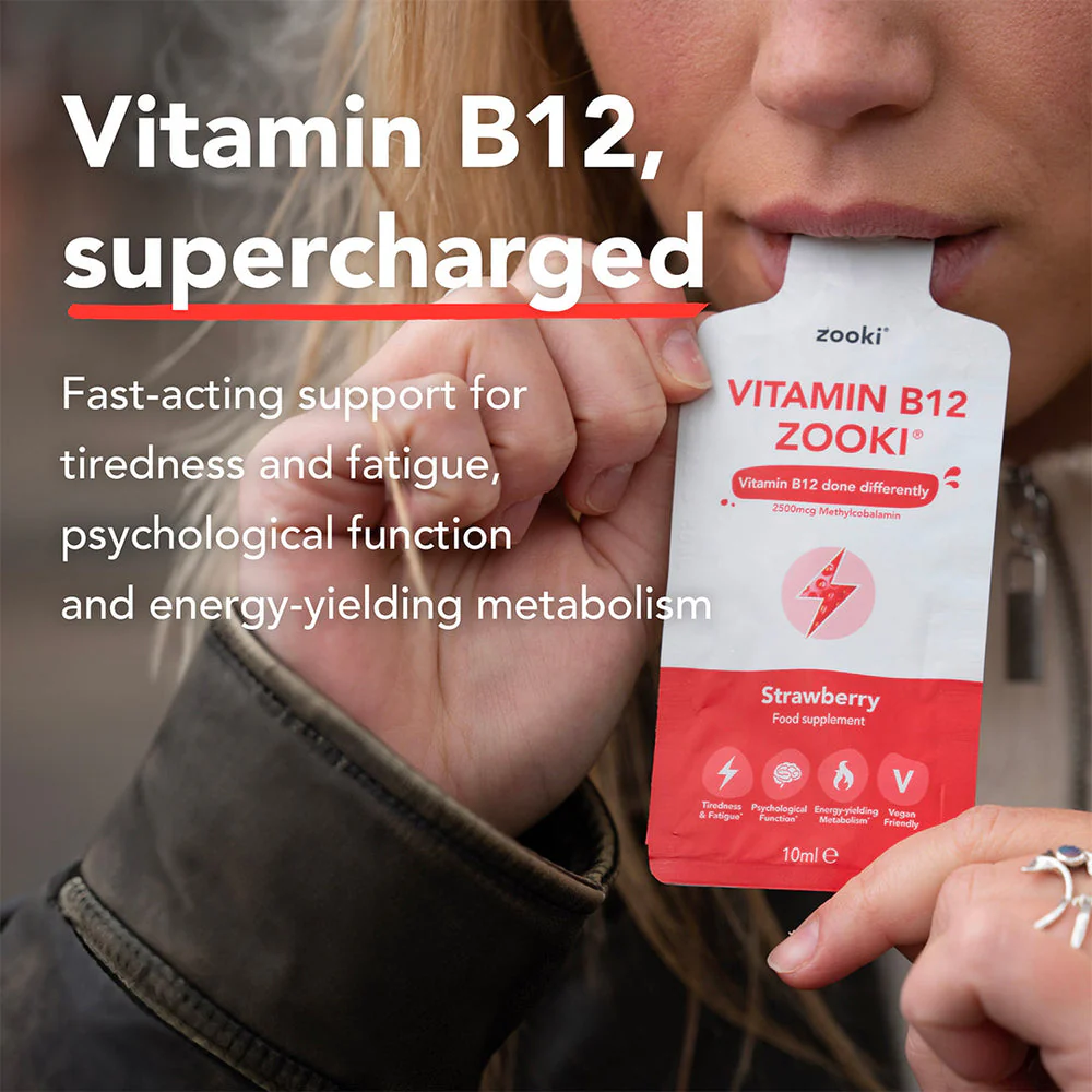 Vitamin B12, Liposomal Liquid Sachets.                                                 Strawberry - 14 pk - Image 2